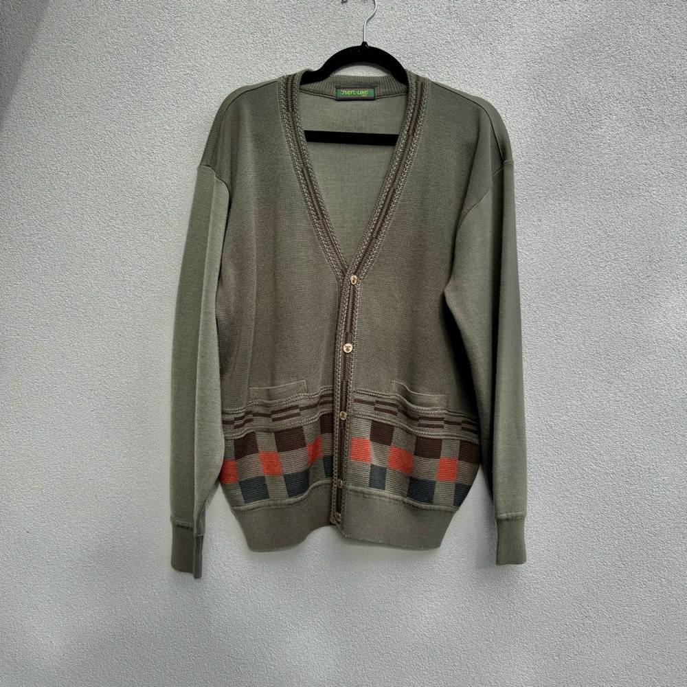 VINTAGE Grandpa cardigan sweater wool